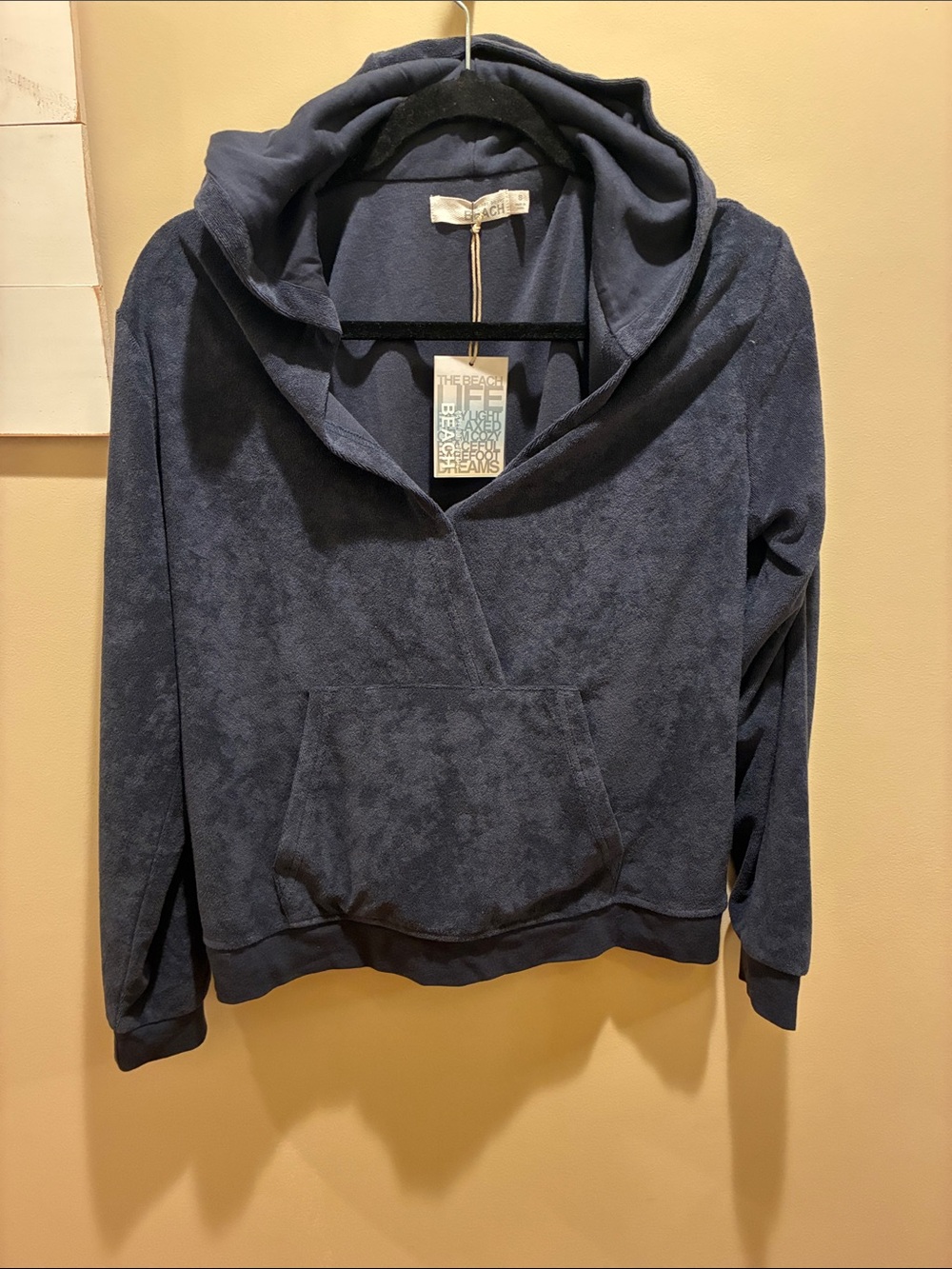 Barefoot Dreams Navy Hooded Sweatshirt